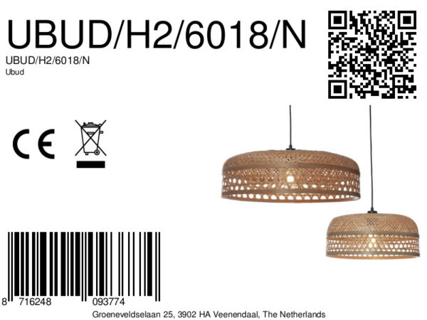 Ronde naturel bamboe bohemian hanglamp GOOD&MOJO Ubud - Image 12