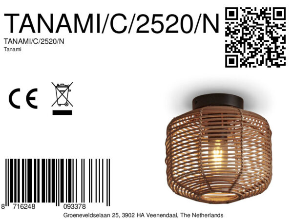 Plafonnière rotan naturel boheems metaal GOOD&MOJO Tanami - Image 9