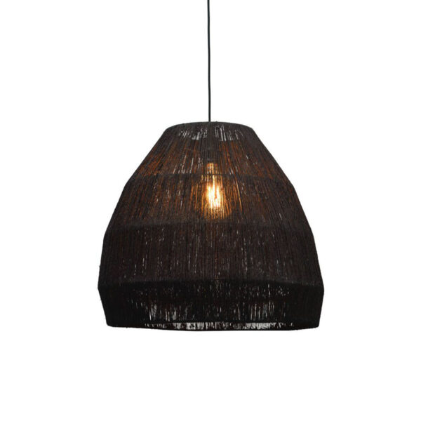 Zwart rieten hanglamp bohemien GOOD&MOJO Iguazu