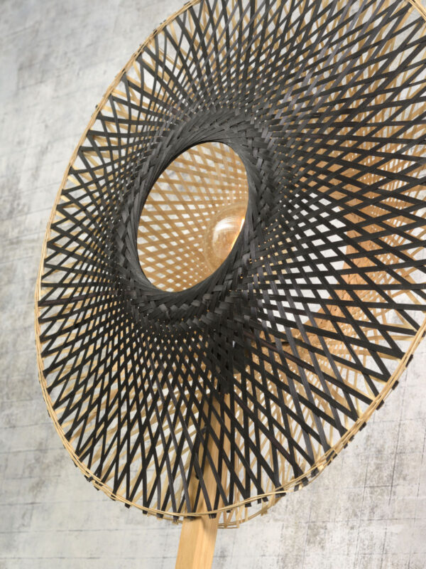 Bamboe vloerlamp naturel zwart Boheems GOOD&MOJO Kalimantan - Image 3