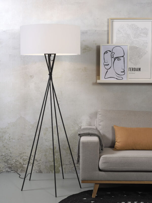 Witte 5-potige vloerlamp metaal/katoen It's About RoMi Lima - Image 2