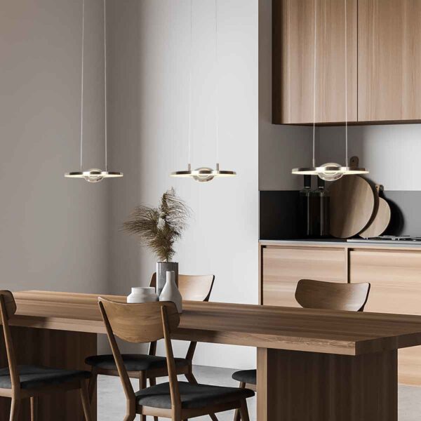 Moderne stalen metalen hanglamp Steinhauer Soleil - Image 3