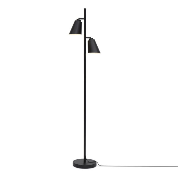 Vloerlamp zwart 2-lichts draaibaar It's About RoMi Bremen