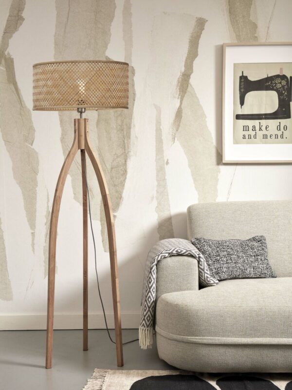 Naturel bamboe boheemse vloerlamp GOOD&MOJO Java - Image 2