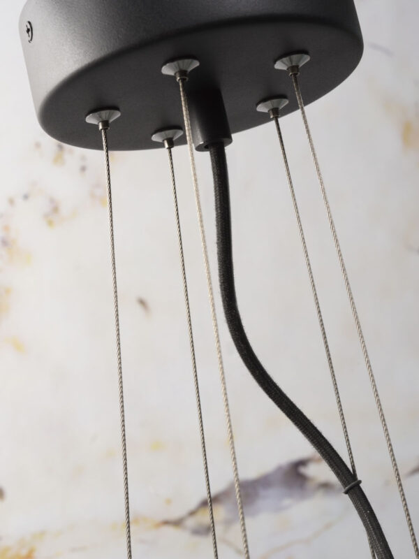 Ronde 5-lichts hanglamp zwart It's About RoMi Biarritz - Image 7