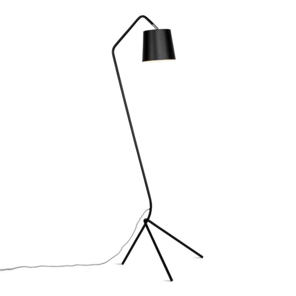 Zwart metalen driepotige vloerlamp It's About RoMi Barcelona