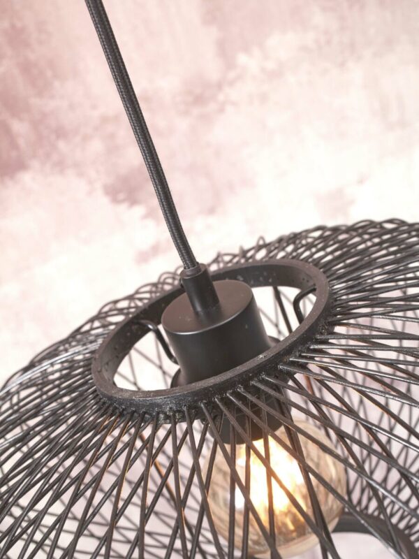 Metalen bamboe hanglamp boheems zwart GOOD&MOJO Cango - Image 3