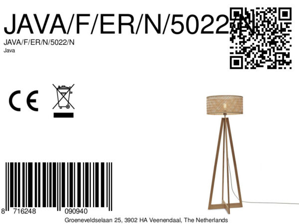 Boheemse naturel ronde vloerlamp GOOD&MOJO Java - Image 13