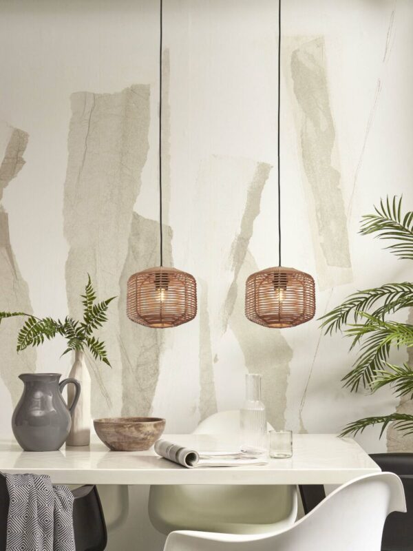 Hanglamp boheems metaal rotan naturel GOOD&MOJO Tanami - Image 5