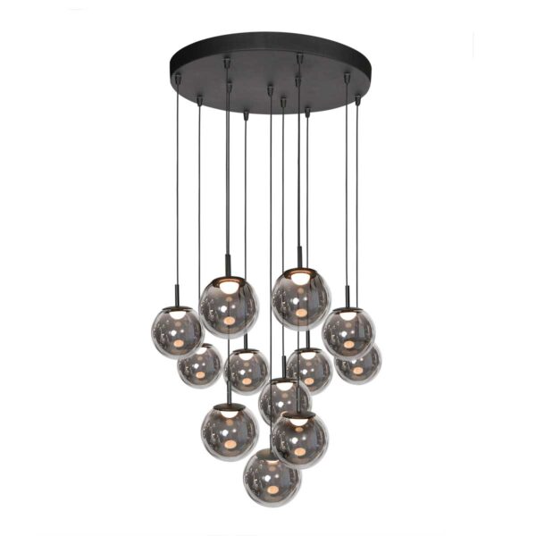 Rookglas design hanglamp LED zwart Steinhauer Bollique - Image 8