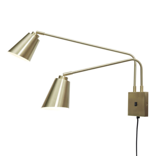 Wandlamp 2-lichts goud draai-/kantelbaar It's About RoMi Bremen