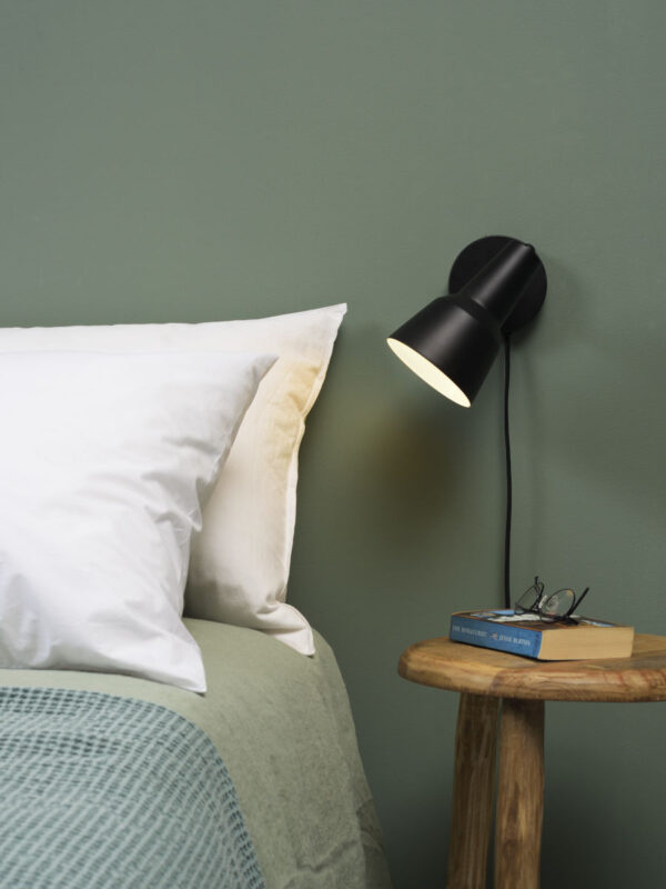 Retro metalen zwarte wandlamp It's About RoMi Valencia - Image 2