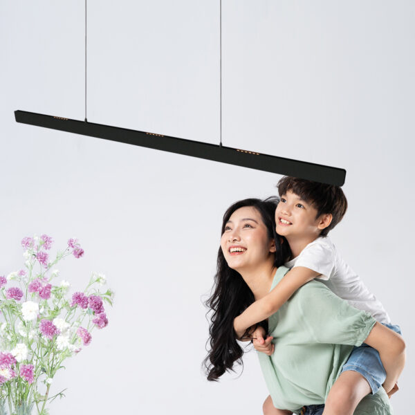 Zwarte verstelbare hanglamp design Steinhauer Fluxy - 160cm - Image 3
