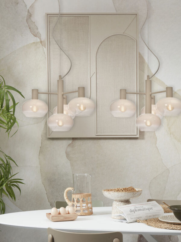 Witte moderne hanglamp metaal glas It's About RoMi Bologna - Image 5