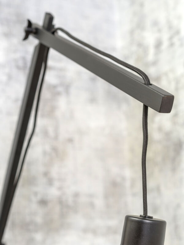 Bamboe zwarte wandlamp rond boheems GOOD&MOJO Palawan - Image 7