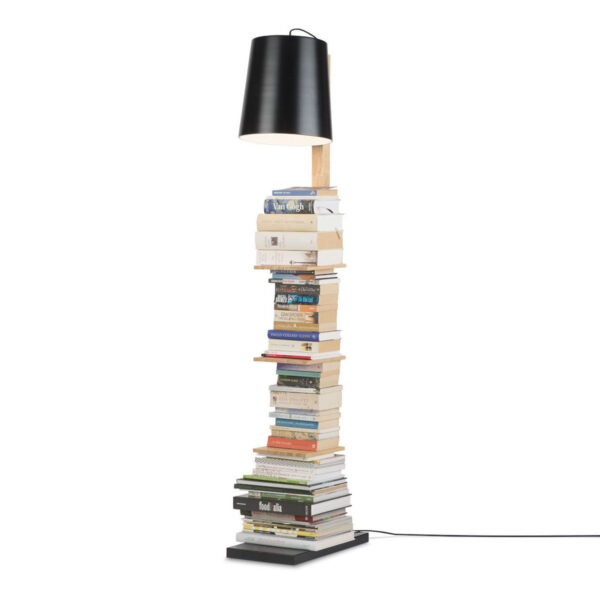 Zwarte houten retro vloerlamp It's About RoMi Cambridge