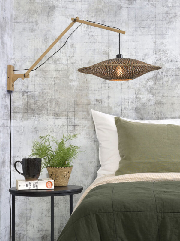 Wandlamp knikarm bamboe naturel GOOD&MOJO Bali - Image 5