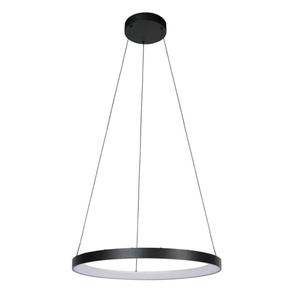 Zwarte minimalistische ring hanglamp Mexlite Circolare - Ø 58cm - Image 2