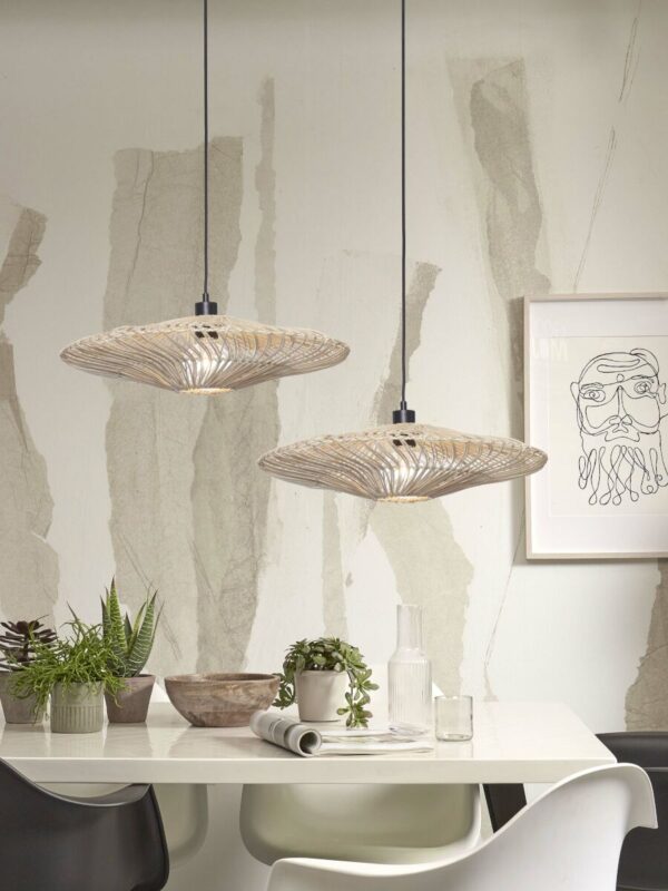 Rotan witte bohemian hanglamp GOOD&MOJO Zanzibar - Image 5