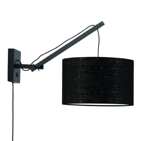Zwarte wandlamp enkelgewricht GOOD&MOJO Andes