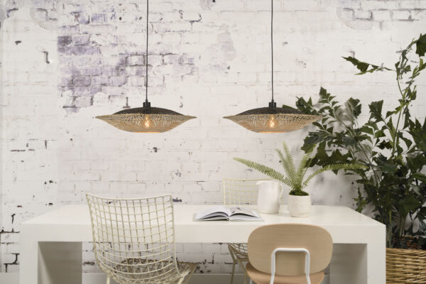 Schotelvormige naturel bohemian hanglamp GOOD&MOJO Kalimantan - Image 9