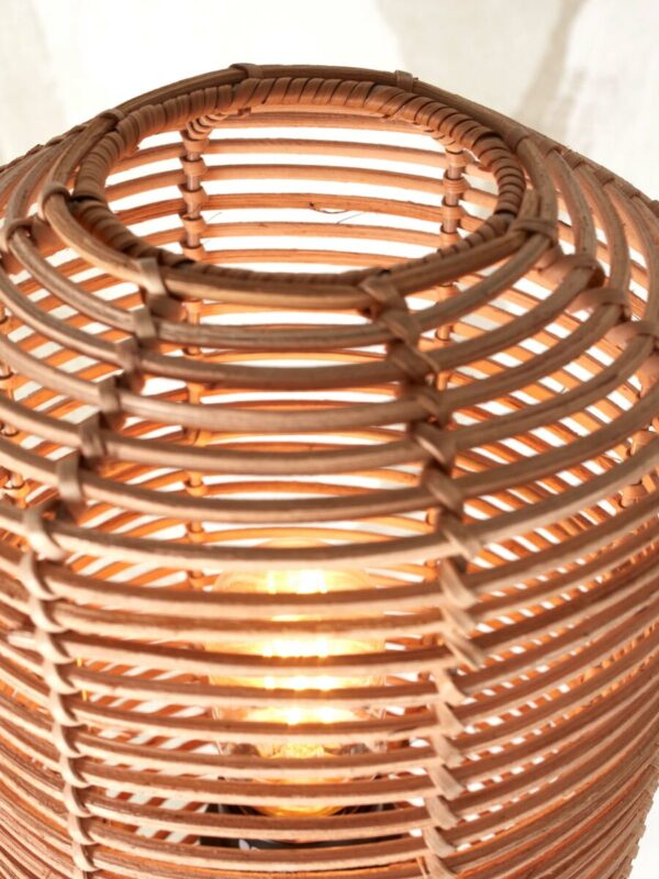 Naturel bohemian bamboe rotan tafellamp GOOD&MOJO Tanami - Image 3
