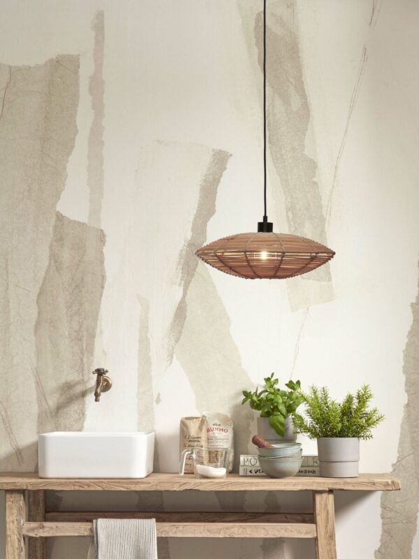 Ronde hanglamp bohemian naturel rotan GOOD&MOJO Tanami - Image 12