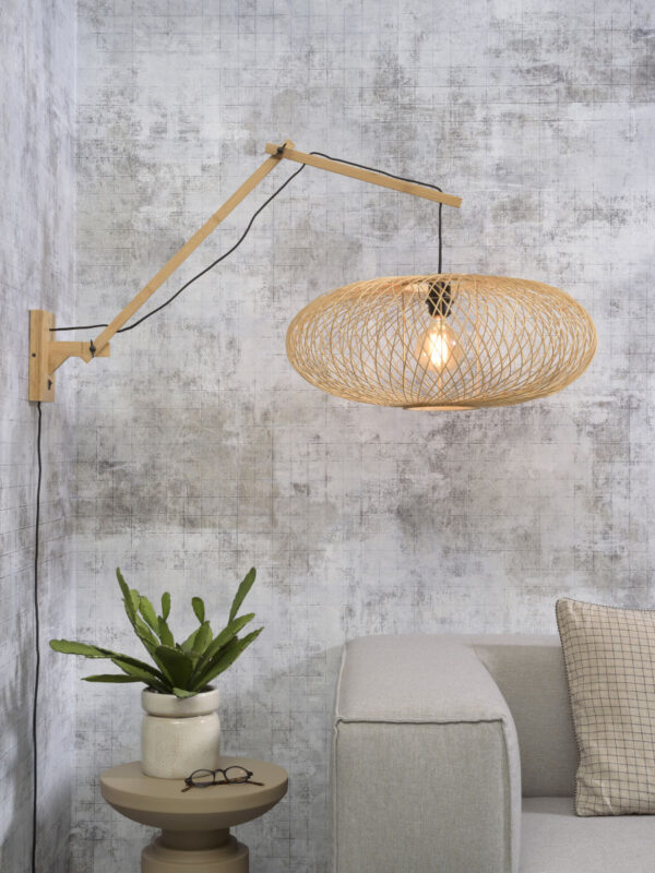 Naturel-naturel wandlamp gevlochten GOOD&MOJO Cango - Image 2