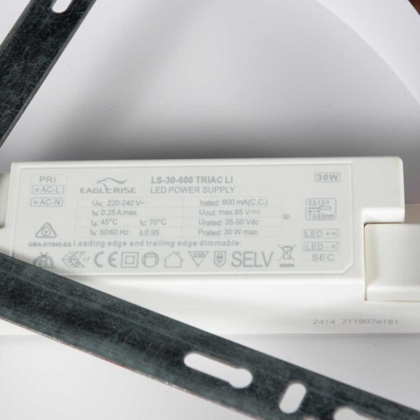 Ring plafonniere zwarte cirkel Mexlite Circolare - Ø 38cm - Image 11