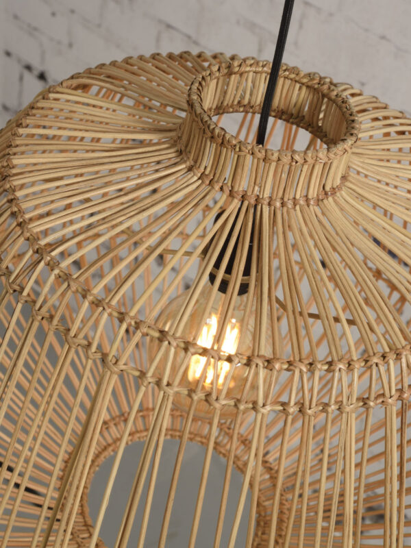 Organische hanglamp naturel rotan GOOD&MOJO Madagascar - Image 3