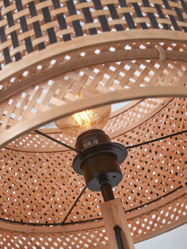Bohemien vloerlamp naturel bamboe GOOD&MOJO Bhutan - Image 3