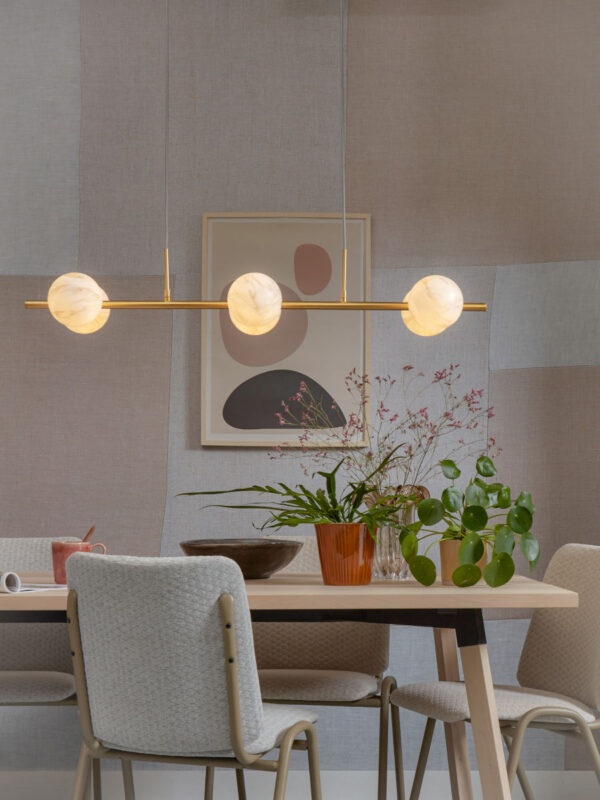 Goudkleurige hanglamp 6-dessinbol trapeze It's About RoMi Carrara - Image 5