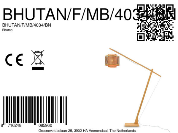 Vloerlamp bamboe naturel knikarm GOOD&MOJO Bhutan - Image 13