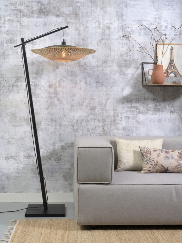 Bamboe zwart naturel vloerlamp bohemien GOOD&MOJO Kalimantan - Image 2
