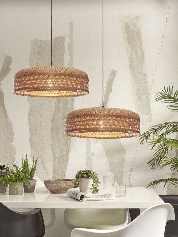Naturel bamboe bohemien ronde hanglamp GOOD&MOJO Ubud - Image 5
