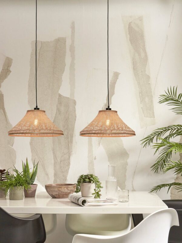 Naturel bamboe bohemian hanglamp metaal GOOD&MOJO Tahiti - Image 5