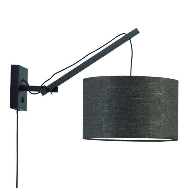 Donkergrijze wandlamp enkelgewricht GOOD&MOJO Andes