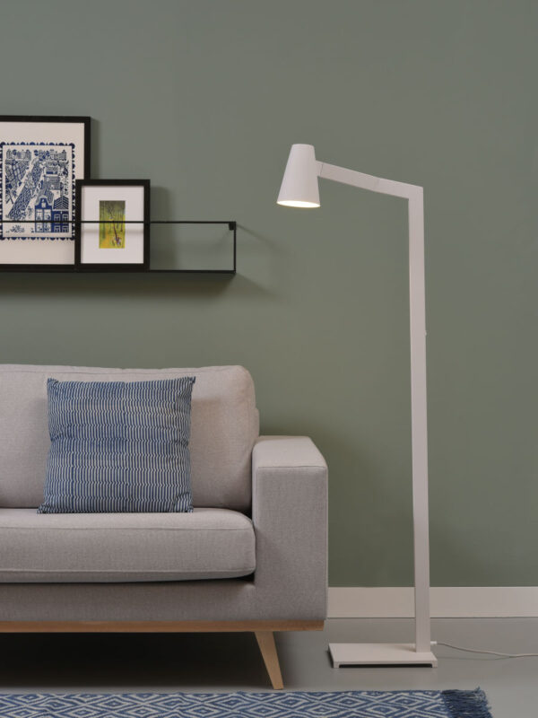 Wit metalen draaibare vloerlamp It's About RoMi Biarritz - Image 2
