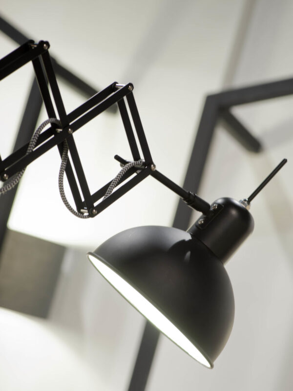 Industriële zwarte wandlamp metaal It's About RoMi Aberdeen - Image 6