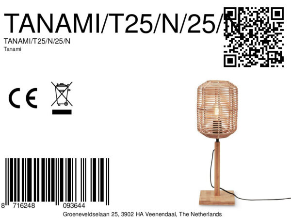 Naturel bohemian bamboe rotan tafellamp GOOD&MOJO Tanami - Image 11