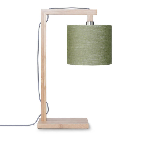 Scandinavische tafellamp bamboe groen GOOD&MOJO Himalaya