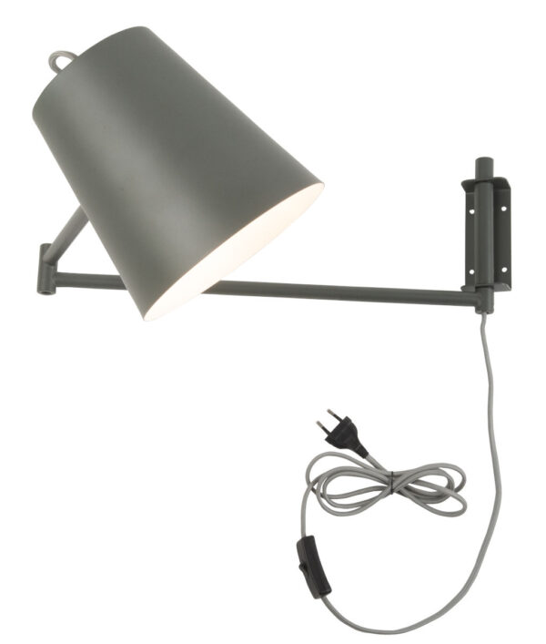 Grijze retro metalen wandlamp It's About RoMi Brisbane - Image 8