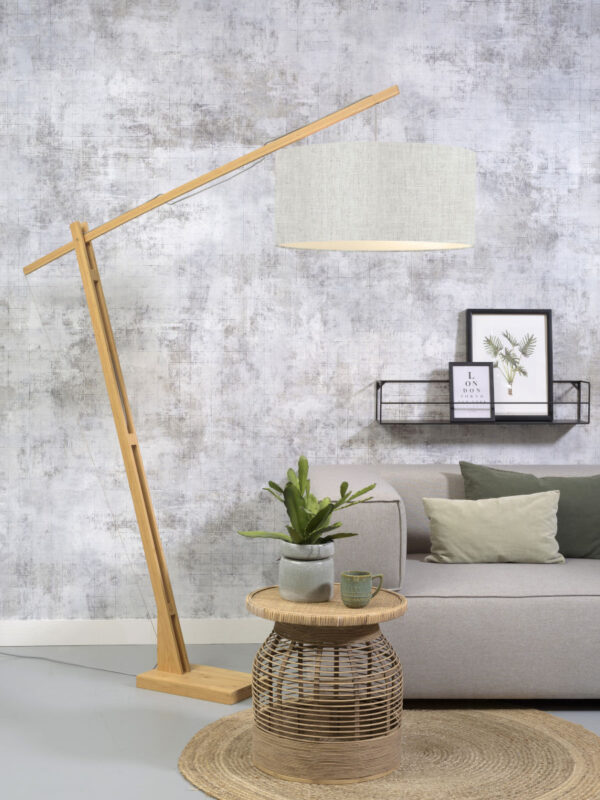 Vloerlamp bamboe grijs Scandinavisch GOOD&MOJO Montblanc - Image 2