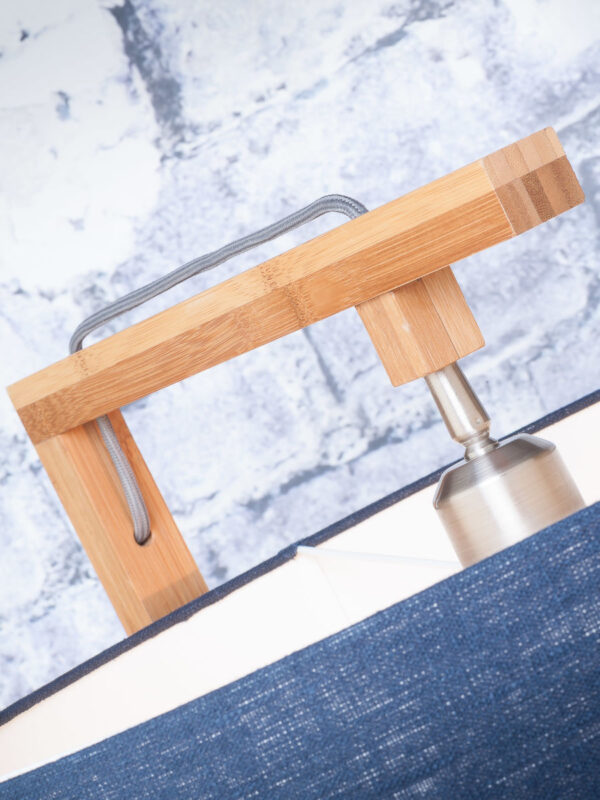 Ronde zwarte Scandinavische bamboe vloerlamp GOOD&MOJO Himalaya - Image 6