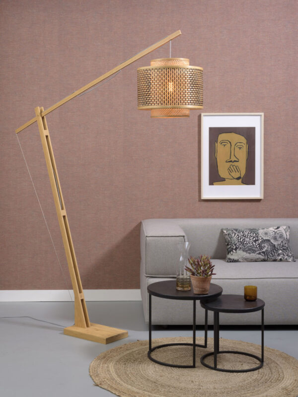Vloerlamp bamboe naturel knikarm GOOD&MOJO Bhutan - Image 2