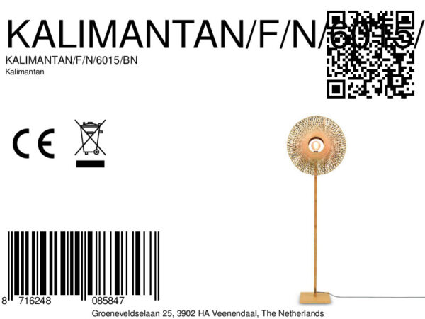 Bamboe vloerlamp naturel zwart Boheems GOOD&MOJO Kalimantan - Image 10