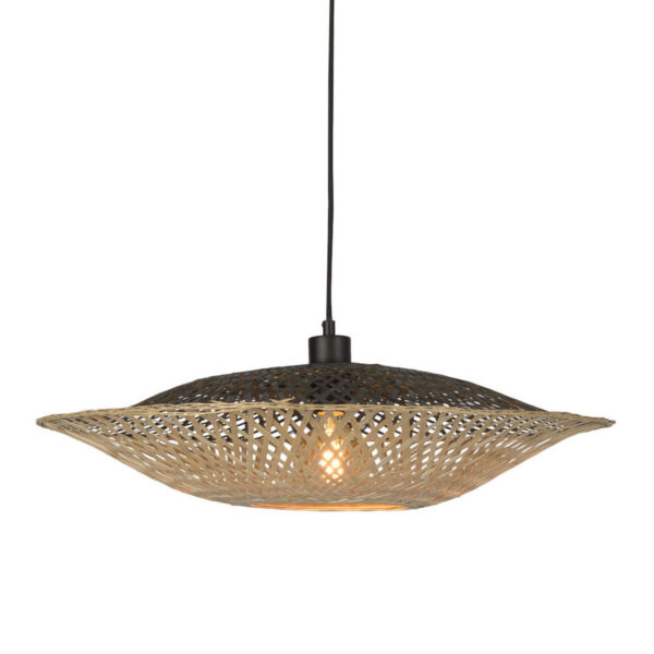 Schotelvormige naturel bohemian hanglamp GOOD&MOJO Kalimantan
