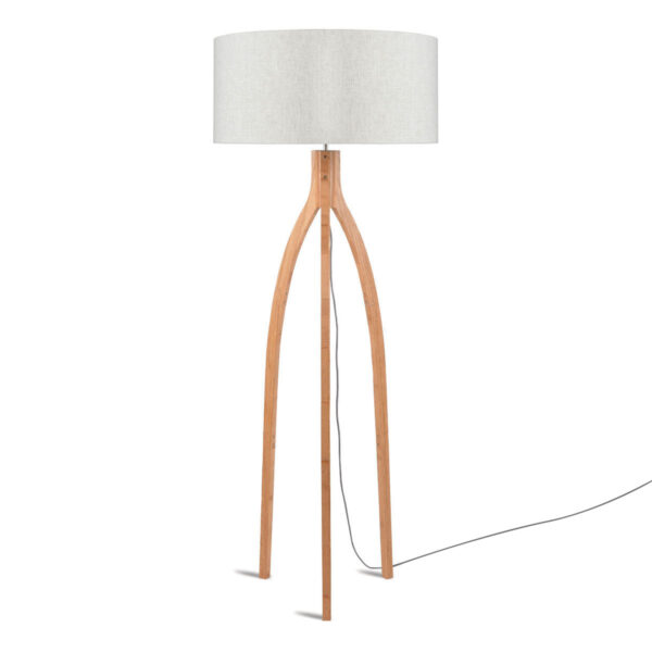 Witgrijze vloerlamp kruk klein GOOD&MOJO Annapurna
