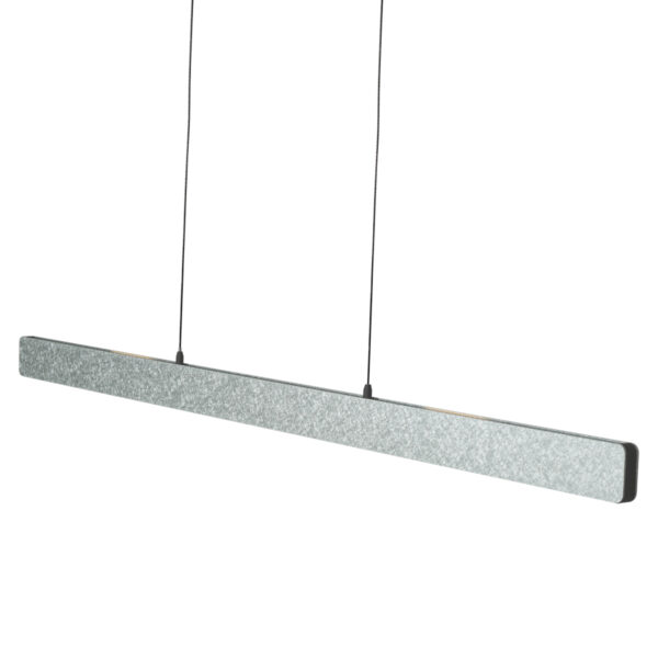 Staal-kleurige design hanglamp motiondimmer Steinhauer Fluxy - 120cm - Image 12