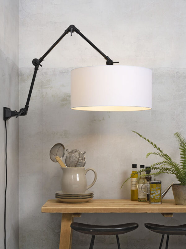 Witte retro metalen wandlamp It's About RoMi Amsterdam - Image 2